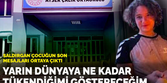 Saldırgan çocuğun son mesajları ortaya çıktı: Yarın dünyaya ne kadar tükendiğimi göstereceğim, hazır olun!