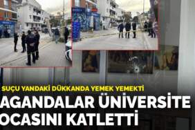 Tek suçu yandaki dükkanda yemek yemekti: Magandalar üniversite hocasını katletti