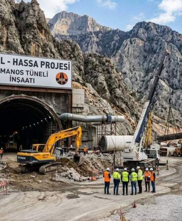 Dörtyol Hassa projesi nerede? Tünel ne zaman açılıyor? Amanos Tüneli kaç kilometre? 1,55 milyar euroluk projede ilk kazma vuruldu
