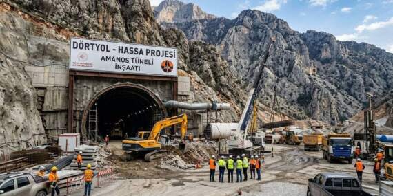 Dörtyol Hassa projesi nerede? Tünel ne zaman açılıyor? Amanos Tüneli kaç kilometre? 1,55 milyar euroluk projede ilk kazma vuruldu