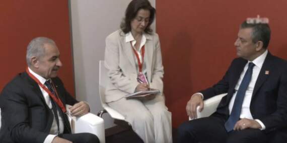 Özel, Filistin Başbakanı Iştiyye ile görüştü
