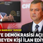 Özgür Özel’den ‘Tom Barrack’ tepkisi: Türkiye demokrasisi açısından istenmeyen kişi ilan ediyoruz