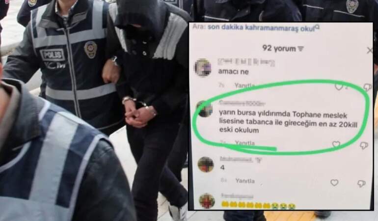 Bursa’da okul saldırısı paylaşımlarına 5 tutuklama