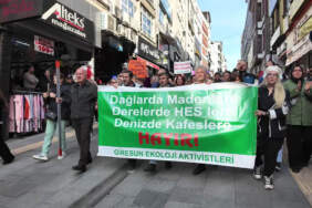 Giresun’da madene karşı yüzlerce kişi yürüdü: Doğamıza ve yaşam alanlarımıza sahip çıkıyoruz