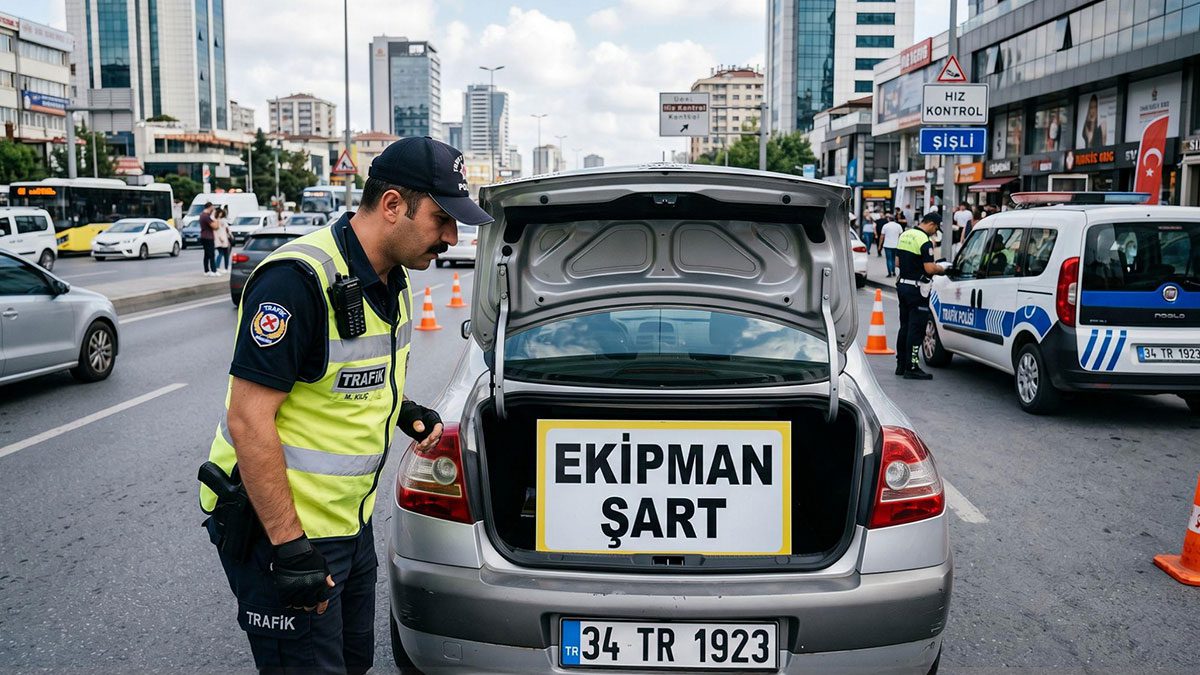 Bagajda kriko mecburi mi? Bijon anahtarı cezası var mı? Araçta neler bulunmalı? Eksik malzeme cezası ne kadar? Cezası 1.246 TL