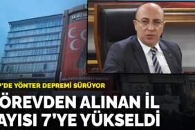 MHP’de Yönter depremi sürüyor: Görevden alınan il sayısı 7’ye yükseldi