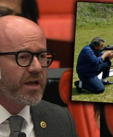 CHP’li Sarı Meclis’e taşıdı, müdürden geri adım geldi: İlçe Milli Eğitim Müdüründen silahlı poz