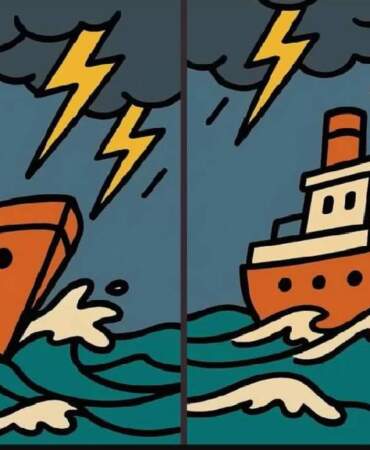 Zekasına güvenenleri terleten test: Fırtınalı denizdeki 3 gizli farkı 14 saniyede bulabilecek misiniz?