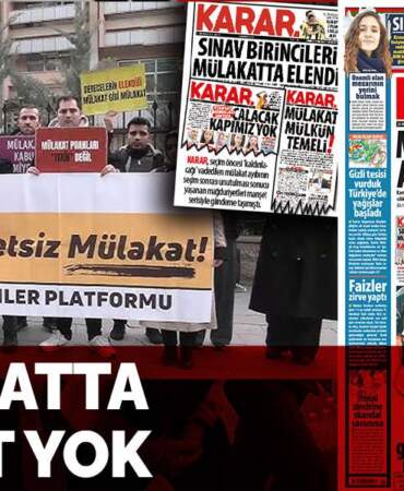 Mülakatta adalet yok