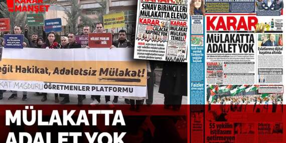 Mülakatta adalet yok