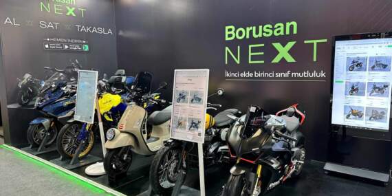 Borusan Next ikinci el motosiklet satışını fuara taşıdı