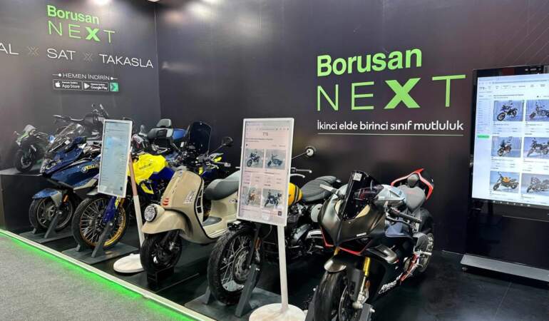 Borusan Next ikinci el motosiklet satışını fuara taşıdı