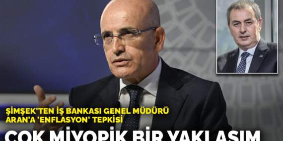 Şimşek’ten İş Bankası Genel Müdürü Aran’a ‘enflasyon’ tepkisi: Çok miyopik bir yaklaşım