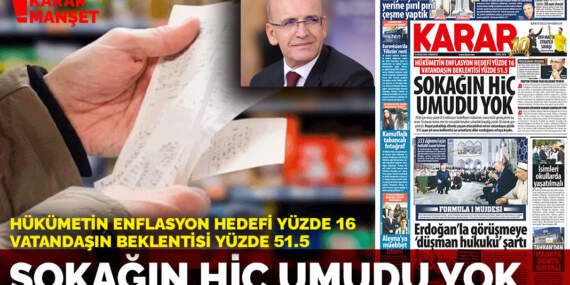 Hükümetin enflasyon hedefi yüzde 16 vatandaşın beklentisi yüzde 51.5: Sokağın hiç umudu yok