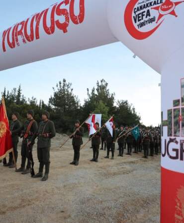 Gelibolu Yarımadası’nda 57. Alay Vefa Yürüyüşü başladı