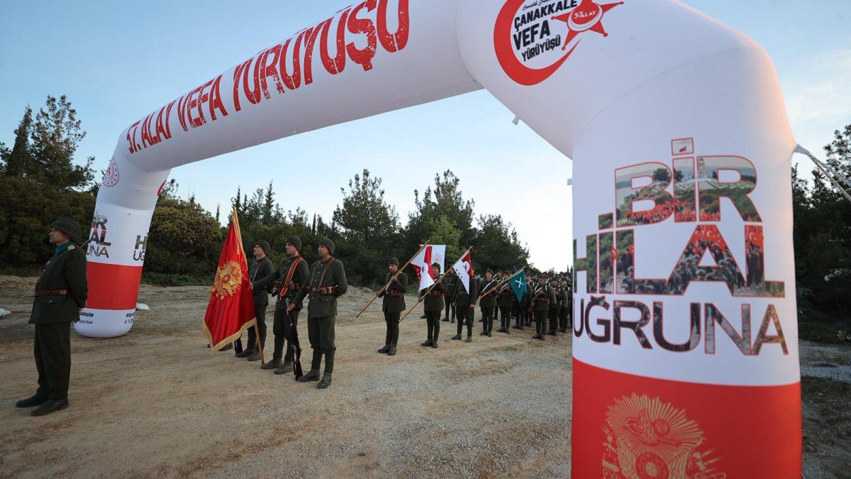 Gelibolu Yarımadası’nda 57. Alay Vefa Yürüyüşü başladı