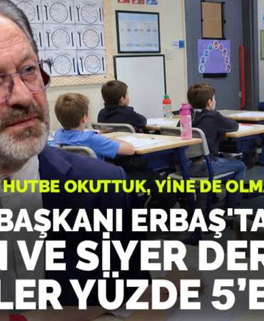 Eski DİB Başkanı Erbaş’tan itiraf: Kur’an ve siyer dersini seçenler yüzde 5’e düştü