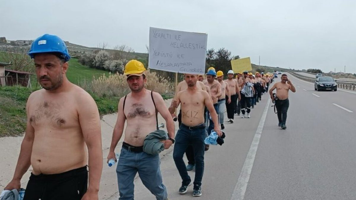 Açlık grevindeki madenciler Enerji Bakanlığı’na yürüyecek