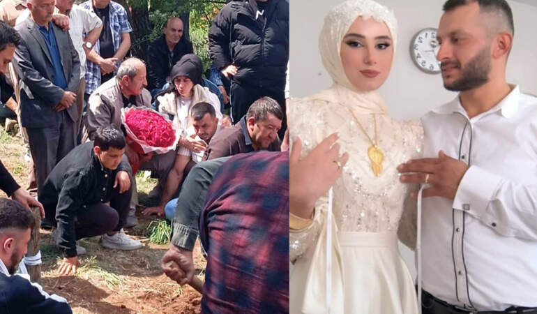 Burdur’da acı olay! Düğün günü ölü bulunan damadın mezarına gelin buketi bırakıldı