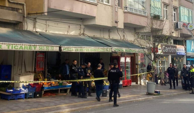 Tartıştığı eniştesinin çalıştığı manava kurşun yağdırdı