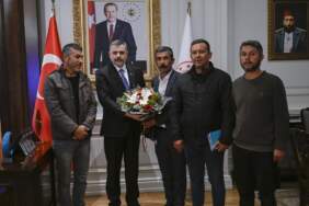 Eylemlerini sonlandıran maden işçilerinden İçişleri Bakanı Çiftçi’ye ziyaret