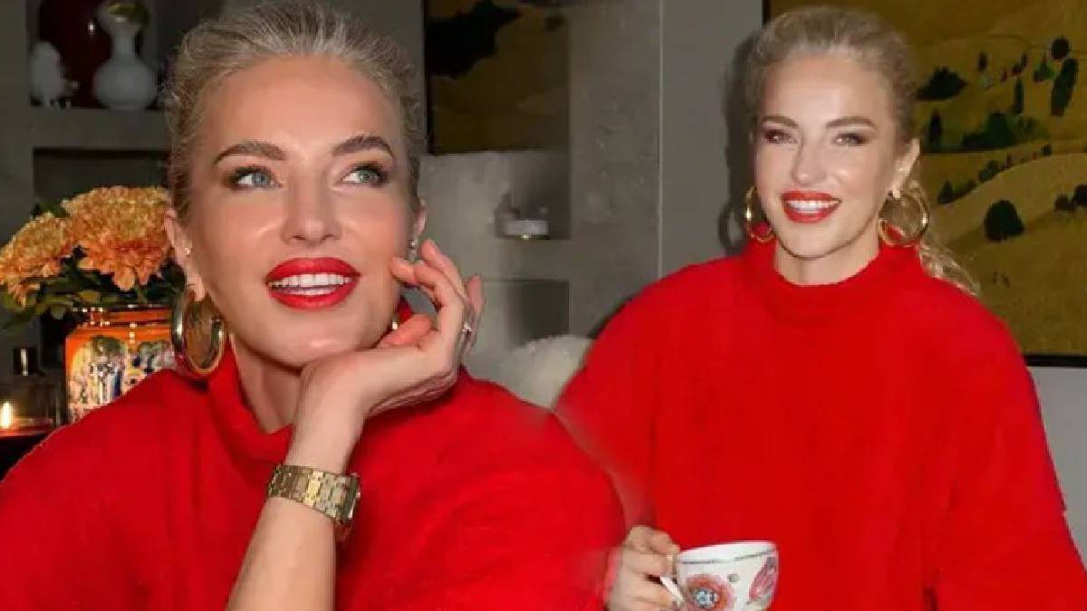 Kırmızılar içinde ateş ediyor! Burcu Esmersoy formuyla tüm dikkatleri üzerinde topladı