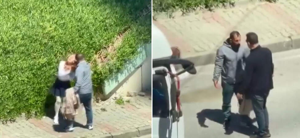 O anlar cep telefonuna yansıdı: Maltepe’de sokak ortasında kadına şiddet