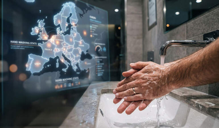 Avrupa’da el yıkama oranı kaç? Türkiye kaçıncı sırada? Tuvaletten sonra en çok hangi ülke elini yıkıyor? Türkiye, zirveyi zorluyor