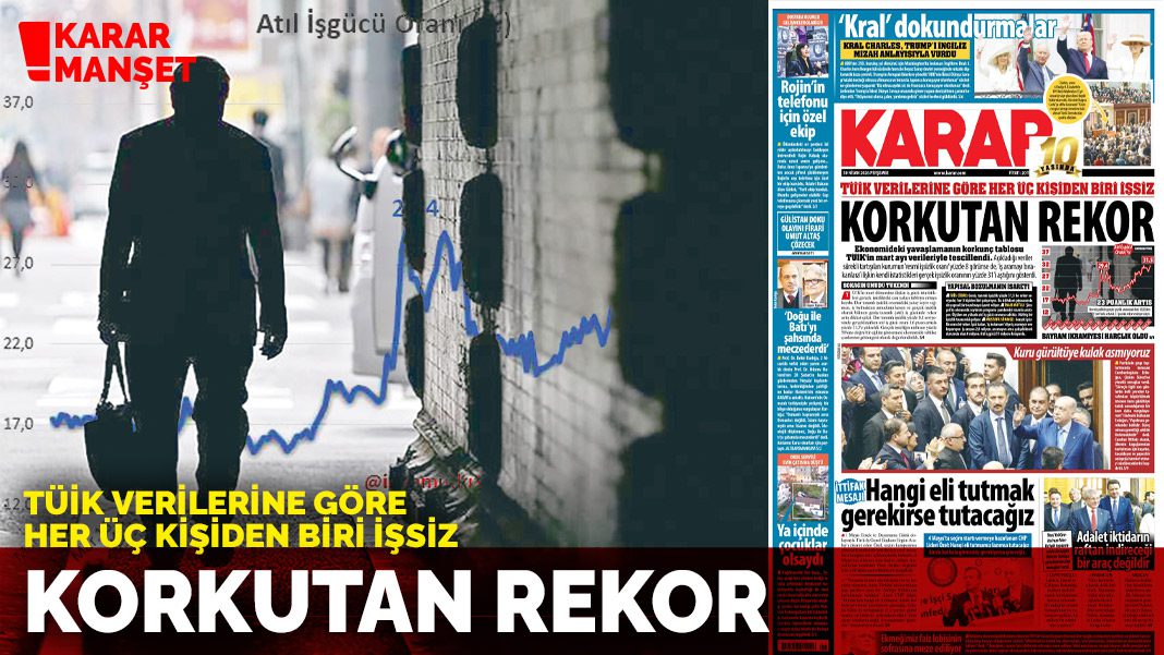 TÜİK verilerine göre her üç kişiden biri işsiz: Korkutan rekor