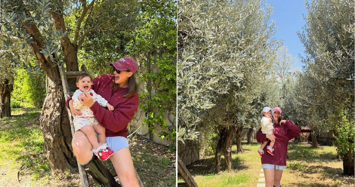 Gizem Karaca minik kızıyla karelerini paylaştı! Sıcak havaların tadını en çok onlar çıkarıyor