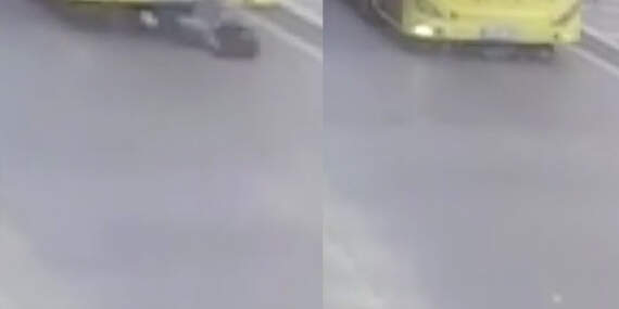 İETT otobüsü yaya geçidinden geçen çocuğa çarptı! O anlar kamerada
