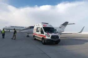 Zatürreli Bebek Uçak Ambulansla Ankara’ya Sevk Edildi