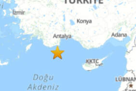 Akdeniz Açıklarında 3.8 Büyüklüğünde Deprem