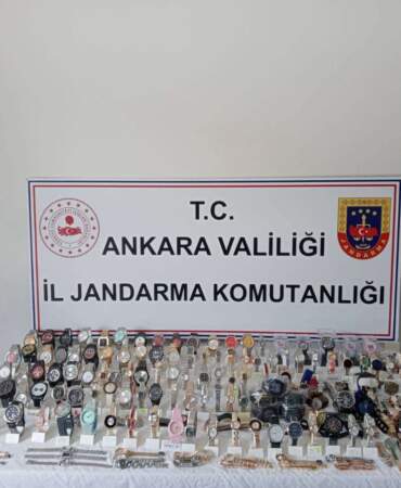 Ankara’da 3.2 Milyon TL’lik Kaçak Saat Operasyonu
