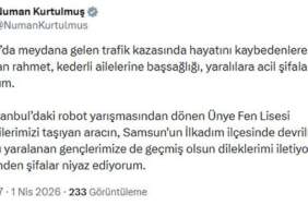 Kurtulmuş’tan Taziye Mesajı