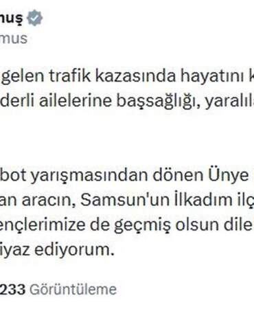 Kurtulmuş’tan Taziye Mesajı