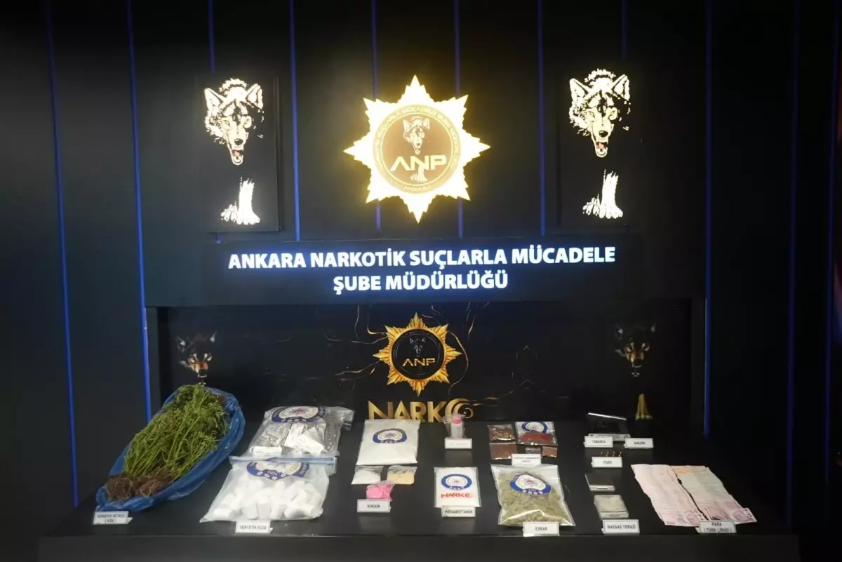 Ankara’da Narkotik Operasyonları: 60 Gözaltı, 28 Tutuklama