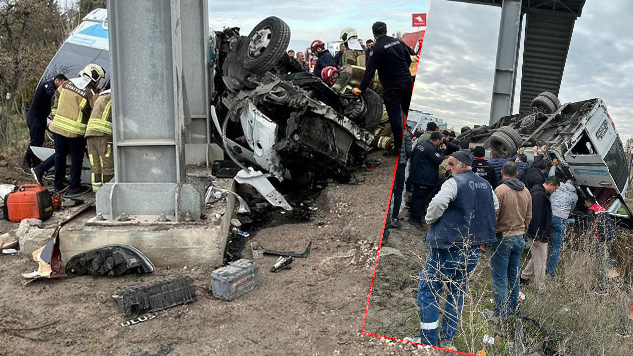 Ankara’da Halk Otobüsü Üst Geçide Çarptı, Ölü ve Yaralılar Var