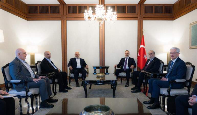 Bakan Fidan, Hamas Heyeti ile Görüştü