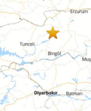 Bingöl’de 4.4 Büyüklüğünde Deprem