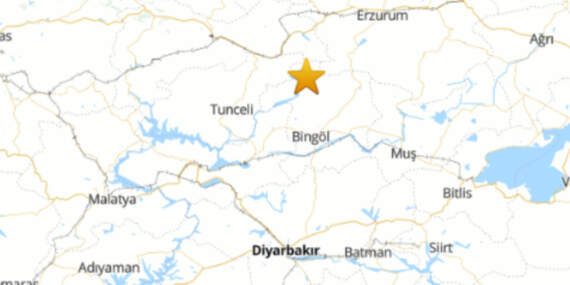Bingöl’de 4.4 Büyüklüğünde Deprem