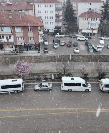 Çubuk ve Akyurt’ta Kar Yağışı Başladı