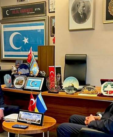 Cumhurbaşkanı Başdanışmanı Topçu, Ukrayna Büyükelçisi Celal ile görüştü