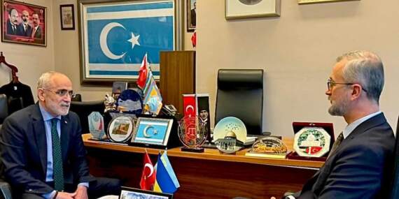Cumhurbaşkanı Başdanışmanı Topçu, Ukrayna Büyükelçisi Celal ile görüştü