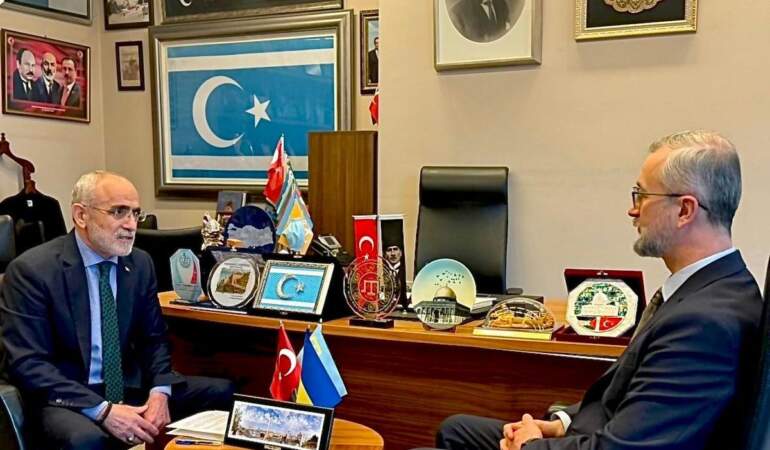 Cumhurbaşkanı Başdanışmanı Topçu, Ukrayna Büyükelçisi Celal ile görüştü