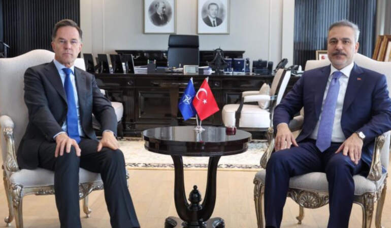 Dışişleri Bakanı Hakan Fidan NATO Genel Sekreteri Rutte İle Görüştü