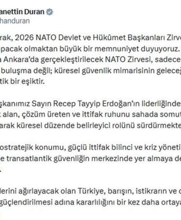 İletişim Başkanı Duran: NATO Zirvesi, küresel güvenlik mimarisinin geleceğine yön verecek