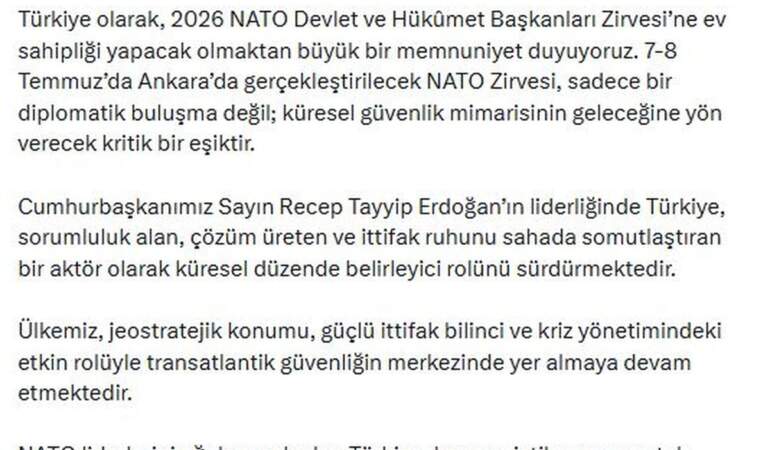 İletişim Başkanı Duran: NATO Zirvesi, küresel güvenlik mimarisinin geleceğine yön verecek