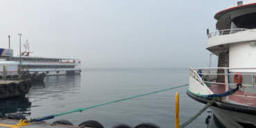 İstanbul Boğazı Sis Altında