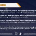 Ankara Çevre Yolu Ücretli Olmayacak